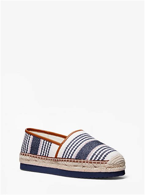 Mathilde Striped Canvas Espadrille 